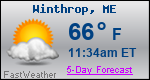Weather Forecast for Winthrop, ME