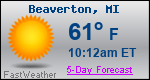 Weather Forecast for Beaverton, MI
