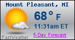 Weather Forecast for Mount Pleasant, MI