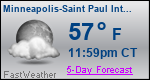 Weather Forecast for Minneapolis-Saint Paul International Airport, MN
