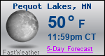 Weather Forecast for Pequot Lakes, MN