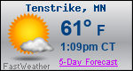 Weather Forecast for Tenstrike, MN