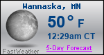 Weather Forecast for Wannaska, MN