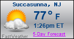 Weather Forecast for Succasunna, NJ