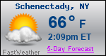 Weather Forecast for Schenectady, NY