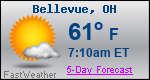 Weather Forecast for Bellevue, OH