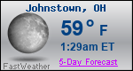 Weather Forecast for Johnstown, OH