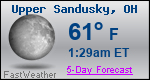 Weather Forecast for Upper Sandusky, OH
