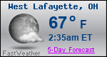 Weather Forecast for West Lafayette, OH
