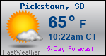 Weather Forecast for Pickstown, SD