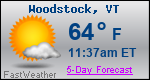 Weather Forecast for Woodstock, VT