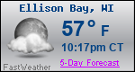 Weather Forecast for Ellison Bay, WI
