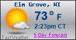 Weather Forecast for Elm Grove, WI
