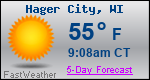 Weather Forecast for Hager City, WI