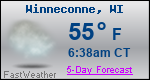 Weather Forecast for Winneconne, WI