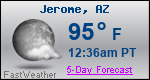 Weather Forecast for Jerome, AZ