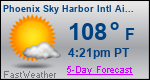 Weather Forecast for Phoenix Sky Harbor International Airport, AZ