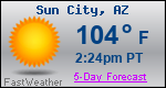 Weather Forecast for Sun City, AZ