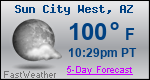 Weather Forecast for Sun City West, AZ