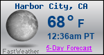 Weather Forecast for Harbor City, CA