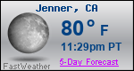Weather Forecast for Jenner, CA
