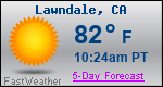 Weather Forecast for Lawndale, CA
