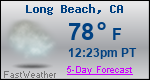 Weather Forecast for Long Beach, CA