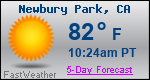 Weather Forecast for Newbury Park, CA
