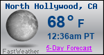 Weather Forecast for North Hollywood, CA