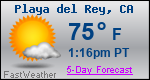 Weather Forecast for Playa del Rey, CA