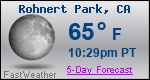 Weather Forecast for Rohnert Park, CA