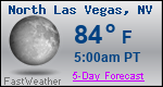Weather Forecast for North Las Vegas, NV