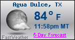 Weather Forecast for Agua Dulce, TX