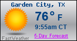 Weather Forecast for Garden City, TX