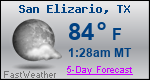 Weather Forecast for San Elizario, TX