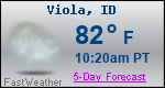 Weather Forecast for Viola, ID