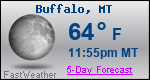 Weather Forecast for Buffalo, MT
