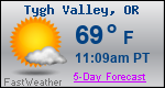 Weather Forecast for Tygh Valley, OR