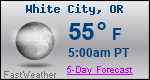 Weather Forecast for White City, OR