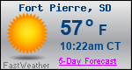 Weather Forecast for Fort Pierre, SD