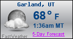 Weather Forecast for Garland, UT