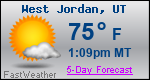 Weather Forecast for West Jordan, UT