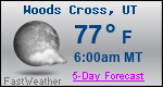Weather Forecast for Woods Cross, UT