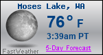 Weather Forecast for Moses Lake, WA