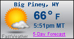 Weather Forecast for Big Piney, WY
