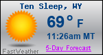 Weather Forecast for Ten Sleep, WY