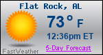 Weather Forecast for Flat Rock, AL