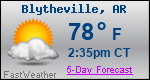 Weather Forecast for Blytheville, AR