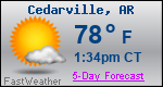 Weather Forecast for Cedarville, AR