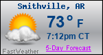 Weather Forecast for Smithville, AR